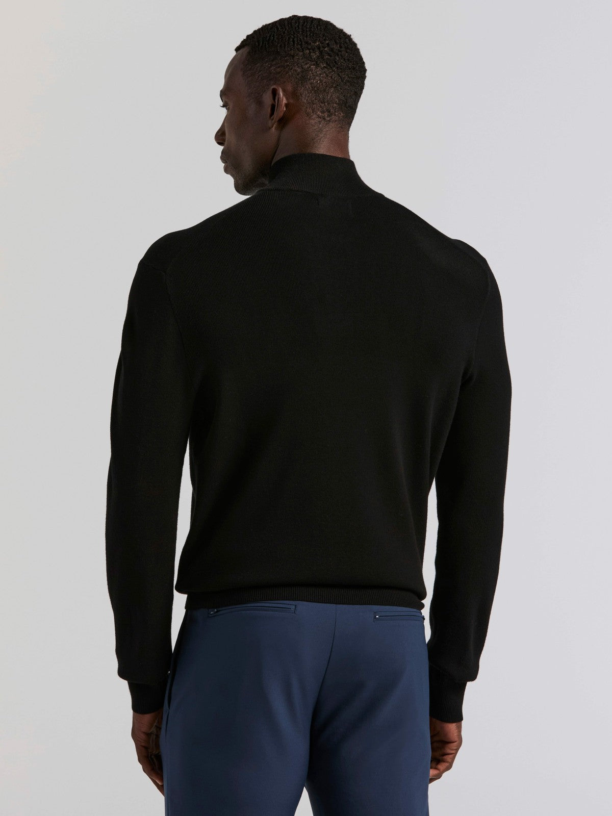 Tech Knit Quarter Zip Sweater -  Perry Ellis on sale