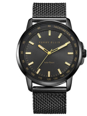 Solar Powered Gunpowder Stainless Steel Mesh Bracelet Watch -  Perry Ellis on sale