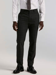 Skinny Fit Charcoal Plaid Suit Pant -  Perry Ellis discount