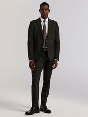 Skinny Fit Charcoal Plaid Suit Jacket -  Perry Ellis US