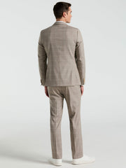 Skinny Fit Windowpane Pattern Suit Pant -  Perry Ellis on sale