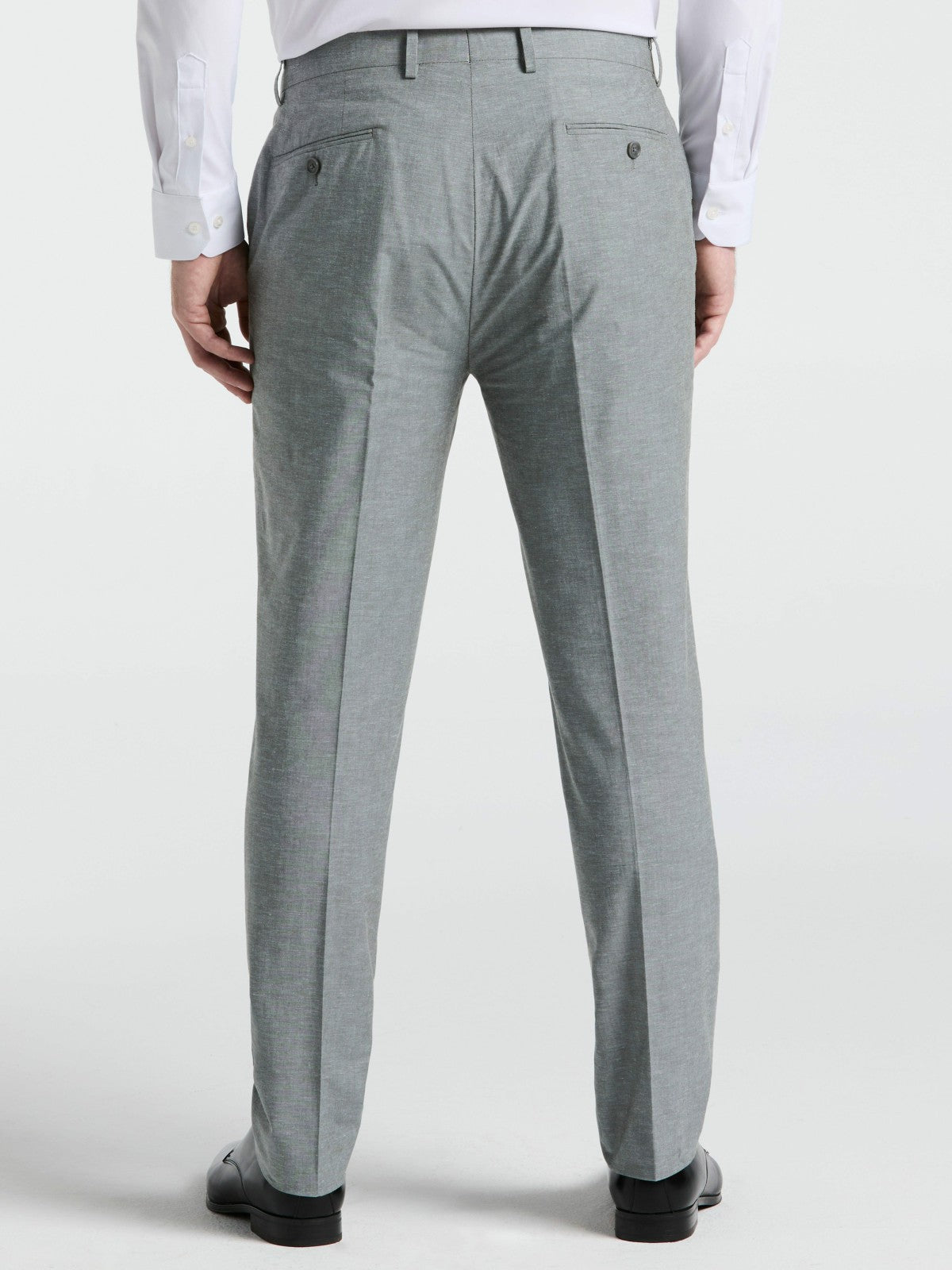 Slim Fit Solid Linen Blend Pant -  Perry Ellis online