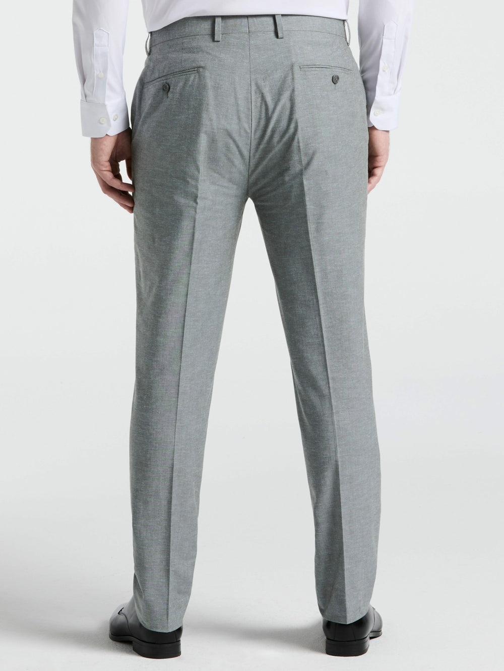 Slim Fit Solid Linen Blend Pant -  Perry Ellis online