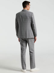Slim Fit Windowpane Pattern Suit Pant -  Perry Ellis for sale