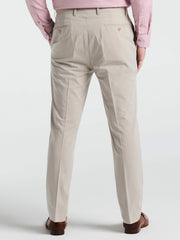 Slim Fit Solid Linen Blend Pant -  Perry Ellis online