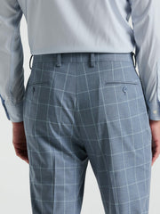 Slim Fit Windowpane Pattern Suit Pant -  Perry Ellis near me