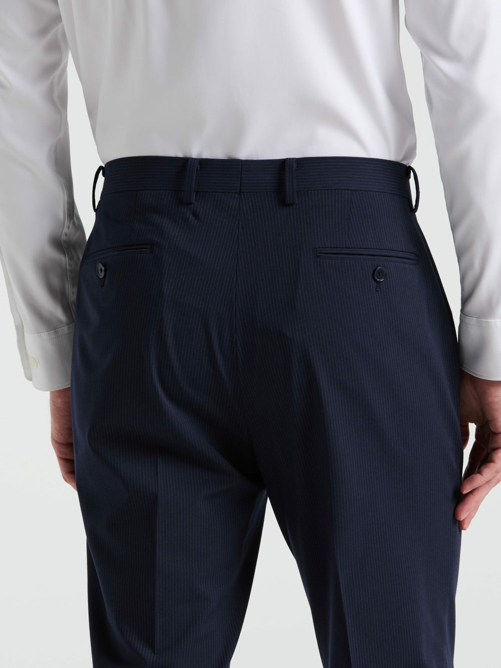 Slim Fit Pinstripe Suit Pant -  Perry Ellis sale