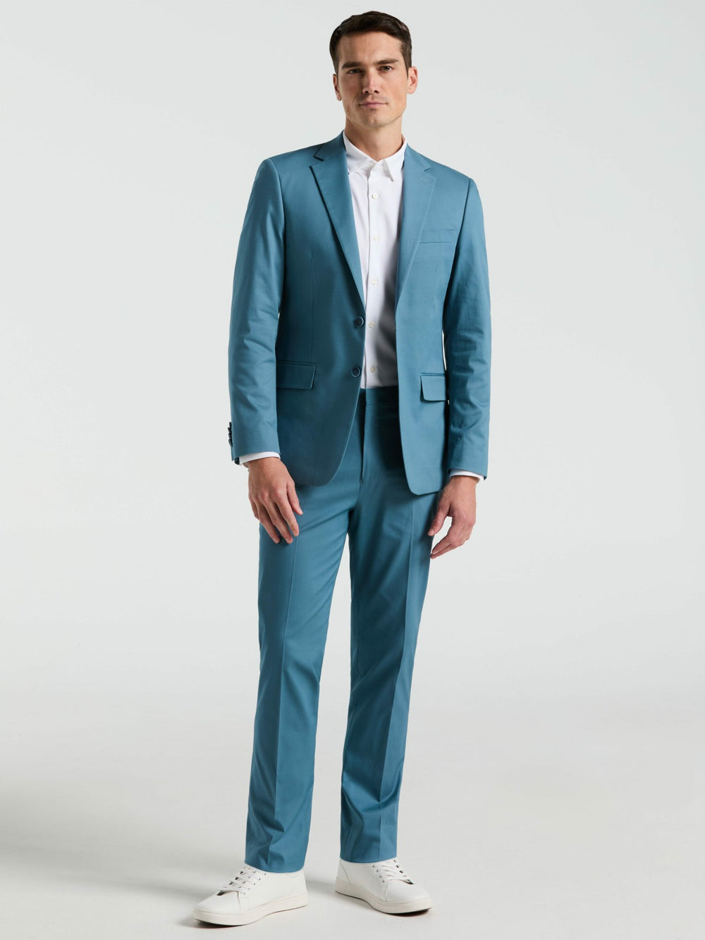 Slim Fit Solid Cotton Blend Suit Pant -  Perry Ellis online
