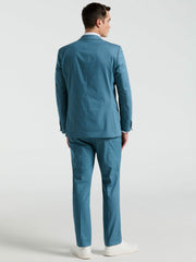 Slim Fit Solid Cotton Blend Suit Pant -  Perry Ellis online