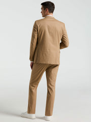 Slim Fit Solid Cotton Blend Suit Pant -  Perry Ellis discount