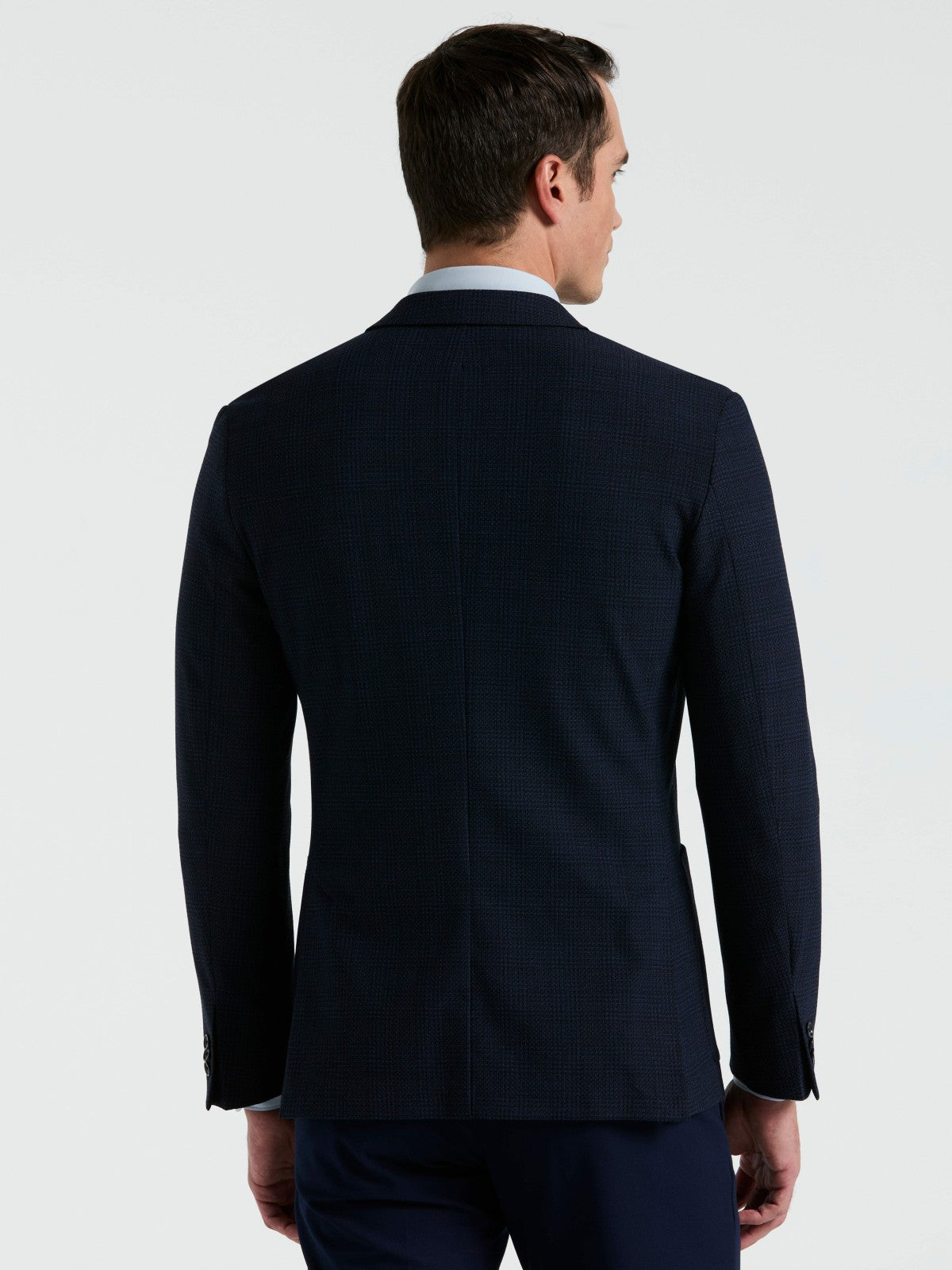 Slim Fit Textured Plaid Sportcoat -  Perry Ellis US