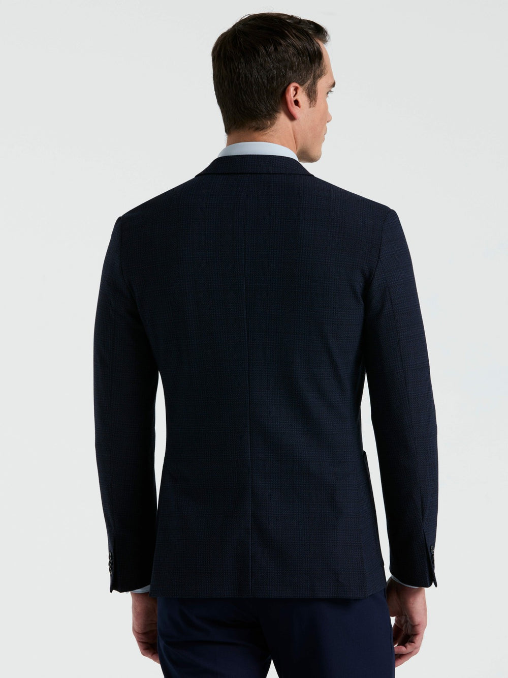 Slim Fit Textured Plaid Sportcoat -  Perry Ellis US