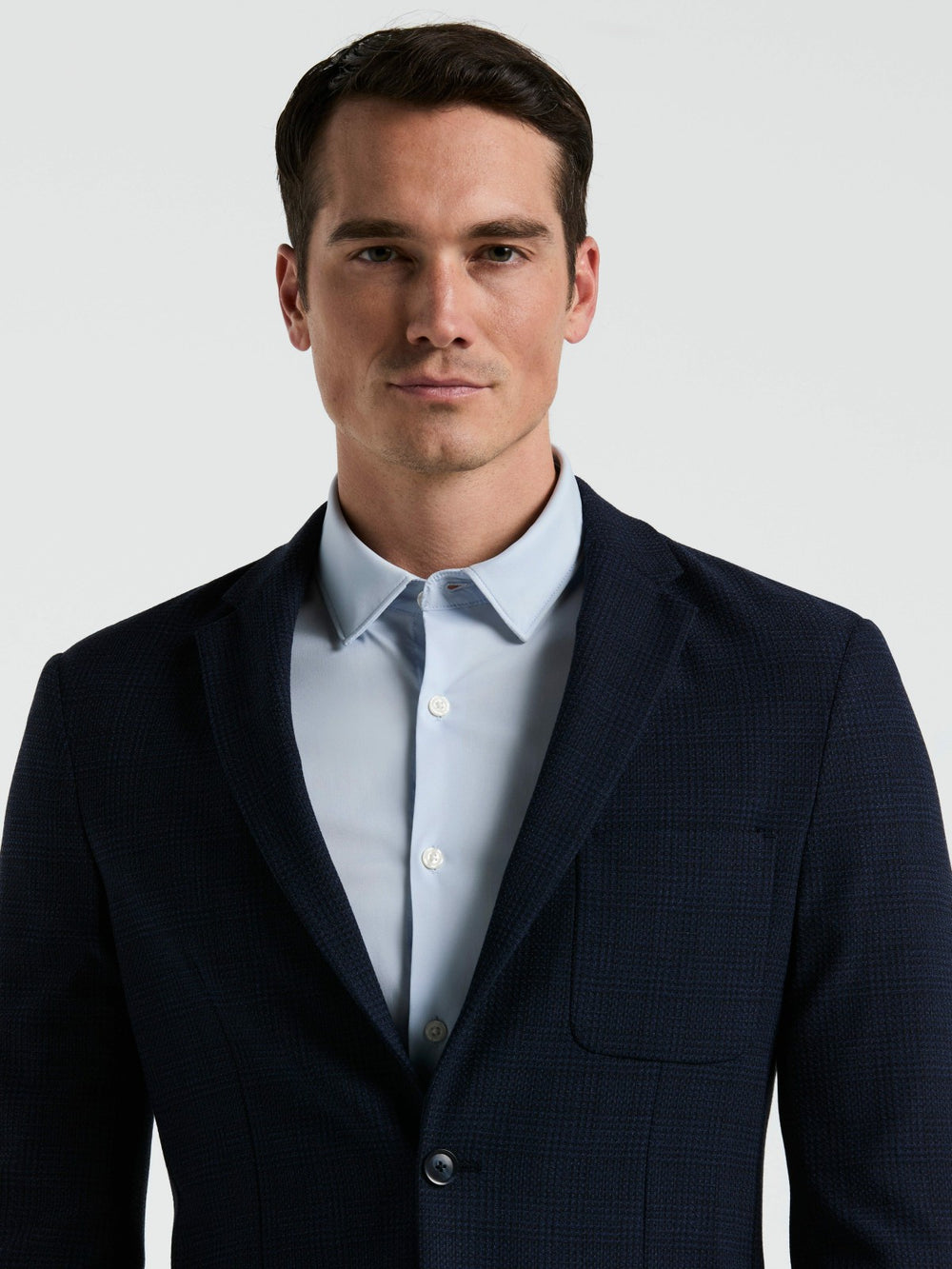Slim Fit Textured Plaid Sportcoat -  Perry Ellis US