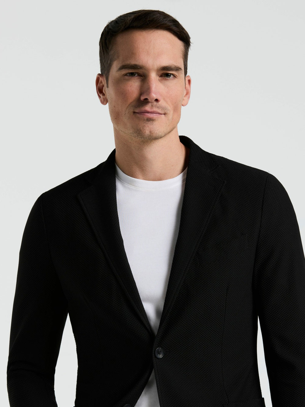 Slim Fit Solid Knit Blazer -  Perry Ellis online