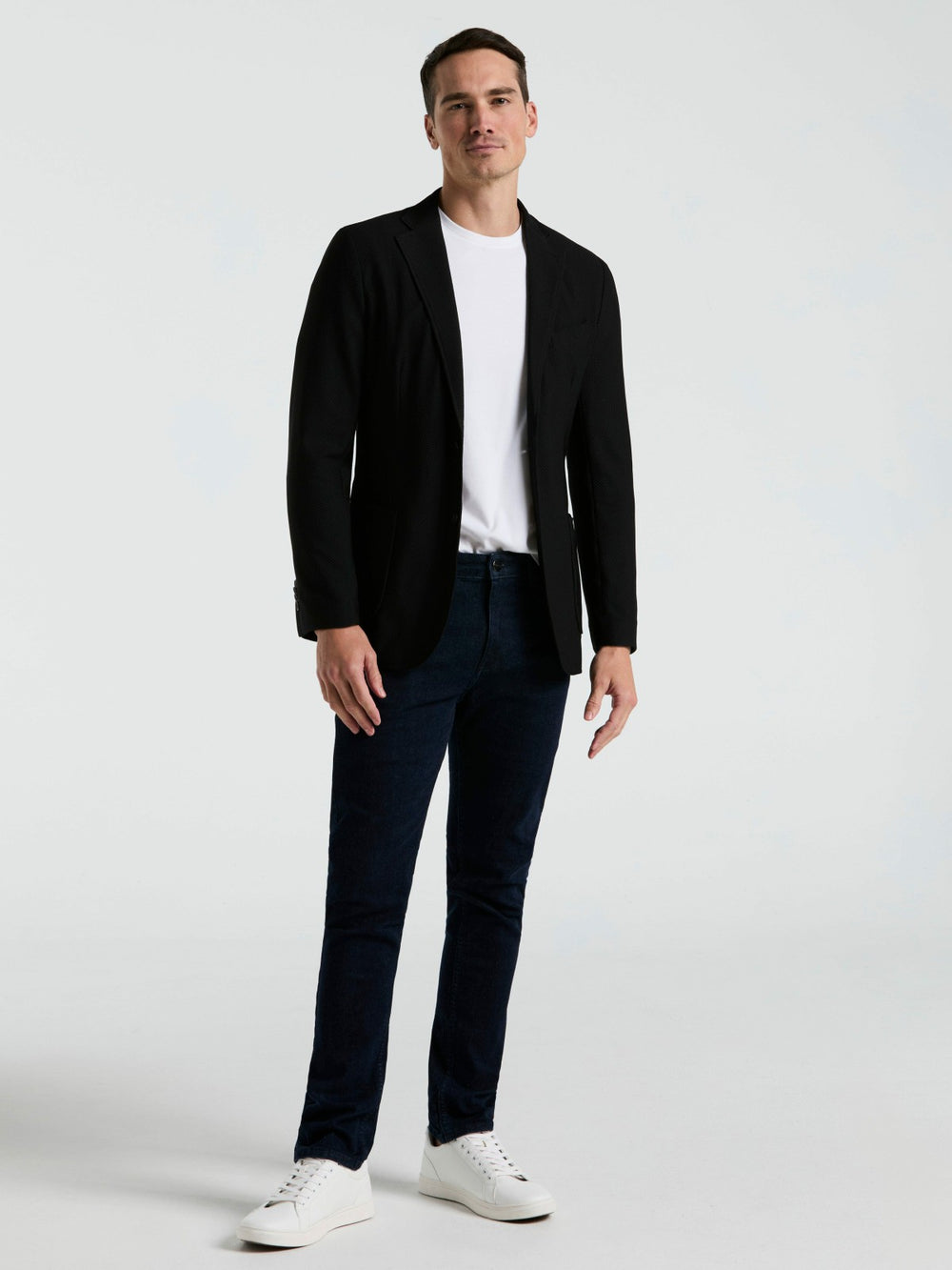 Slim Fit Solid Knit Blazer -  Perry Ellis online