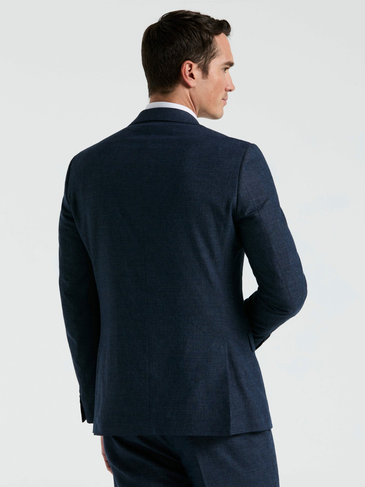 Slim Fit Solid Linen Blend Suit Jacket -  Perry Ellis on sale