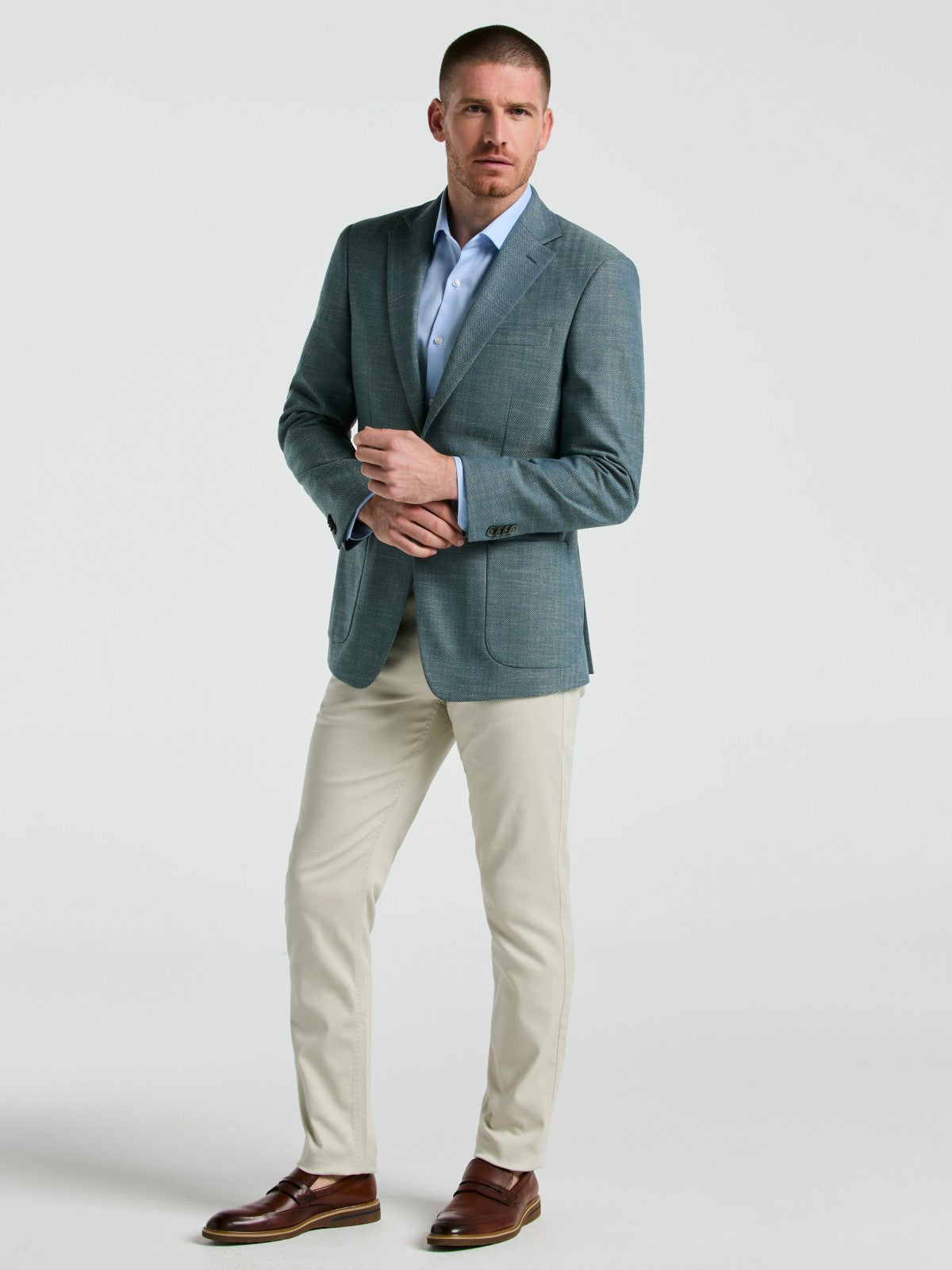 Herringbone Pattern Sportcoat -  Perry Ellis US
