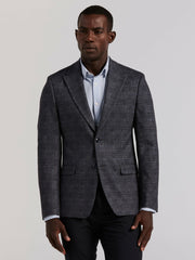 Plaid Knit Skinny Fit Sport Coat -  Perry Ellis on sale
