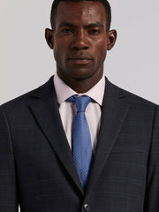 Skinny Fit Navy Plaid Suit Jacket -  Perry Ellis online