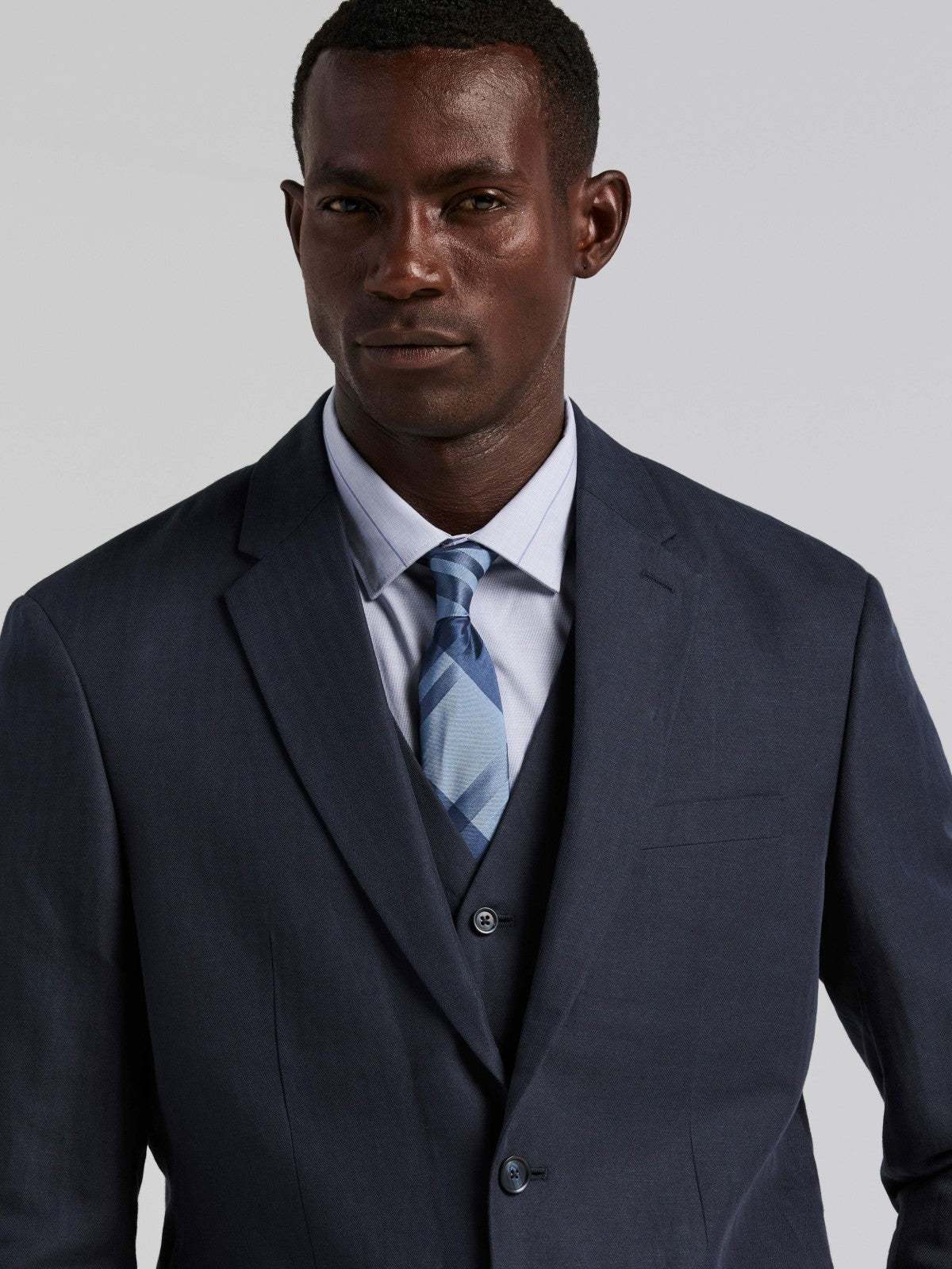 Linen Blend Herringbone Suit Jacket -  Perry Ellis near me