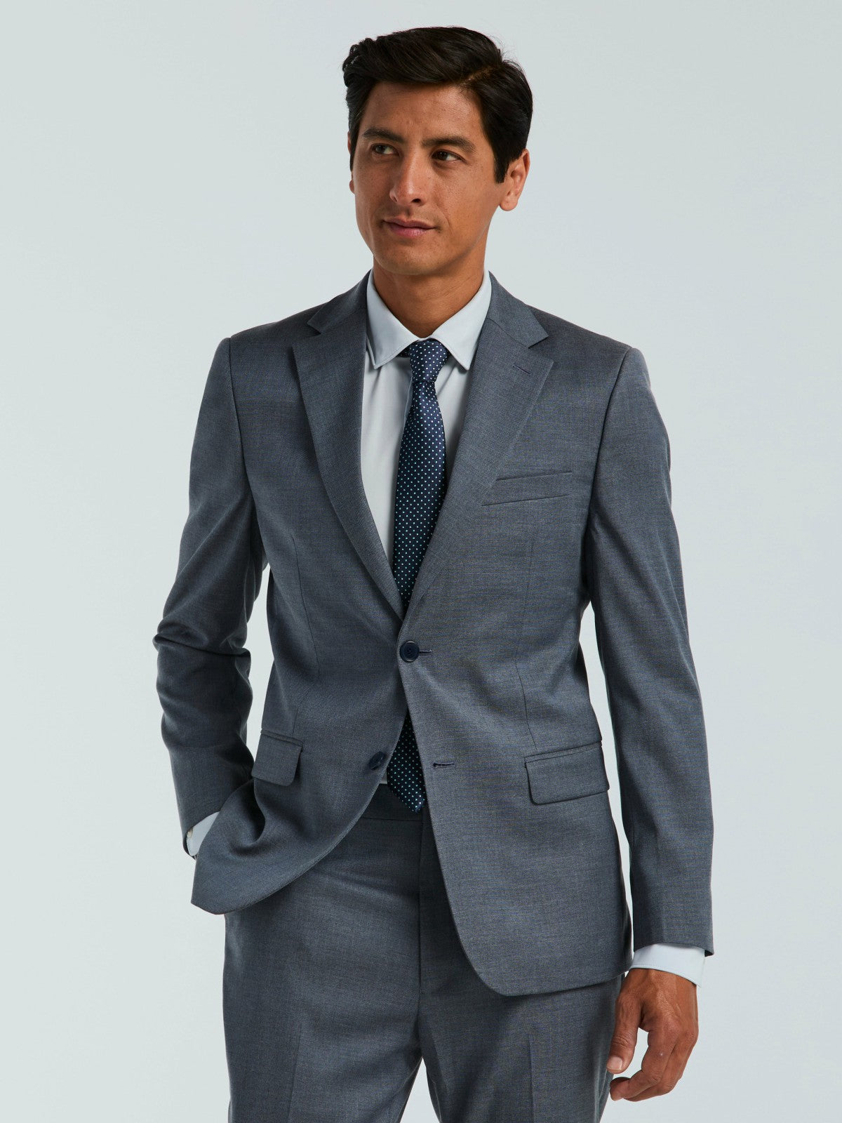 Skinny Fit Textured Suit Jacket -  Perry Ellis sale