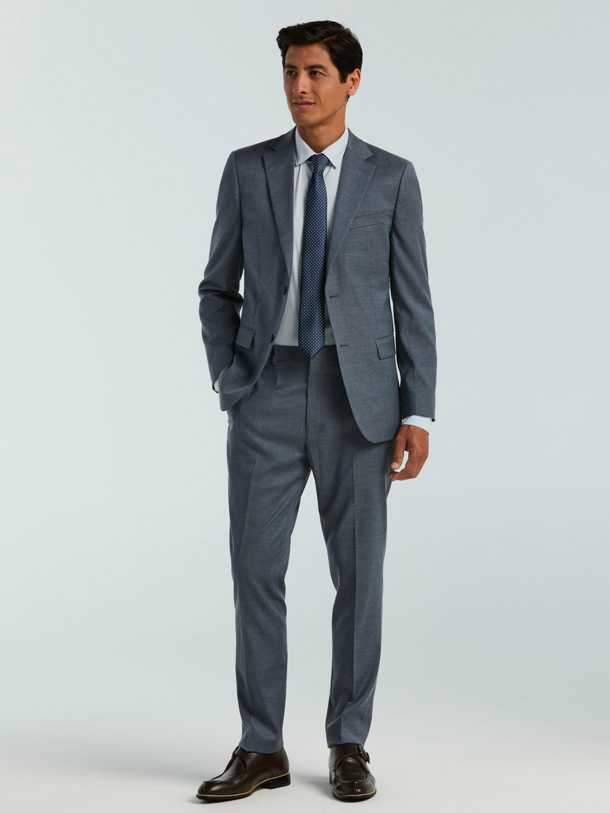 Skinny Fit Textured Suit Jacket -  Perry Ellis sale