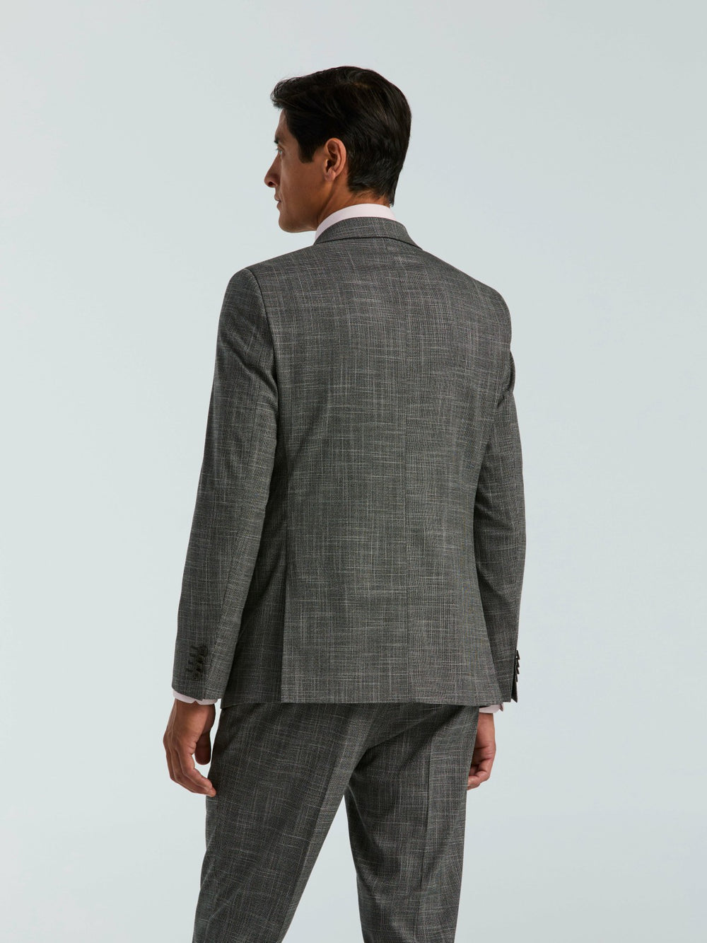 Skinny Fit Houndstooth Suit Jacket -  Perry Ellis for sale