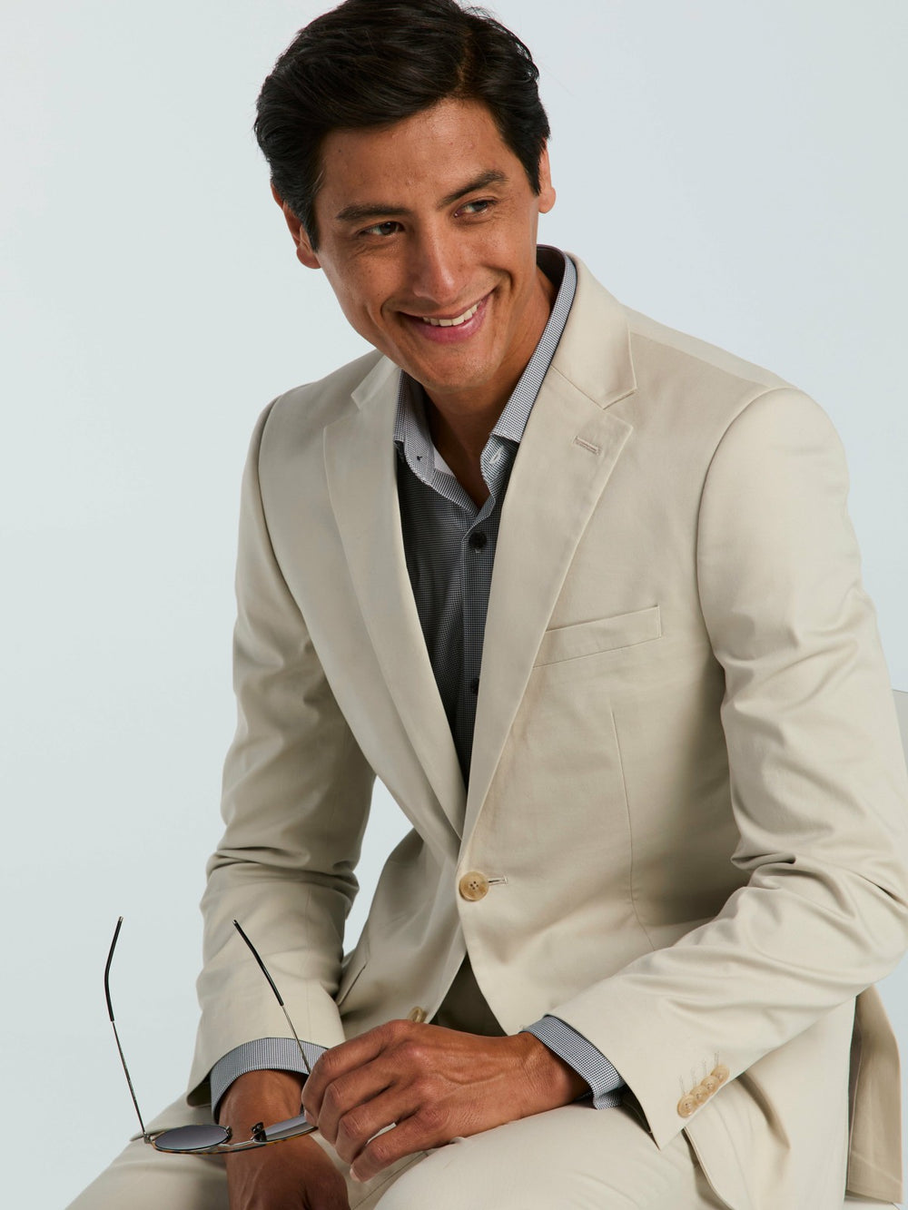 Skinny Fit Solid Suit Jacket -  Perry Ellis on sale