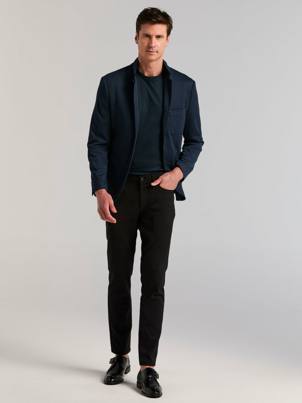 Slim Fit Jacquard Knit Sport Jacket -  Perry Ellis for sale