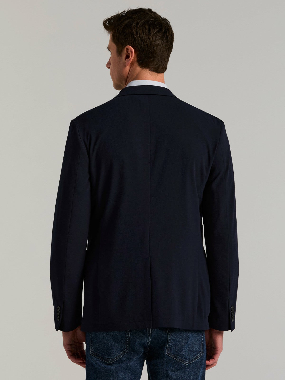 Slim Fit Seersucker Suit Jacket -  Perry Ellis on sale