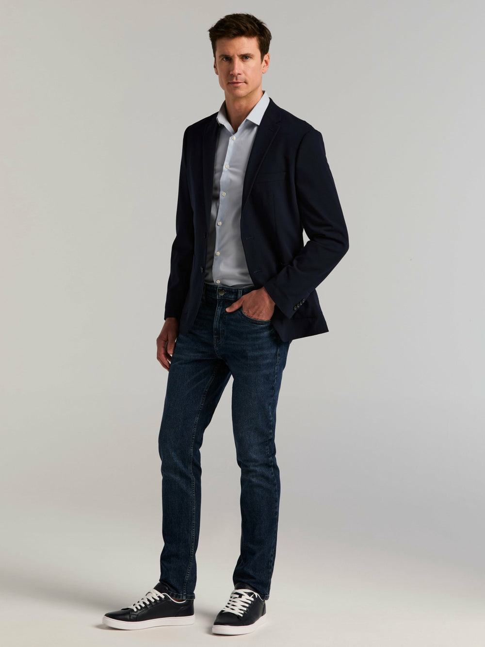 Slim Fit Seersucker Suit Jacket -  Perry Ellis on sale