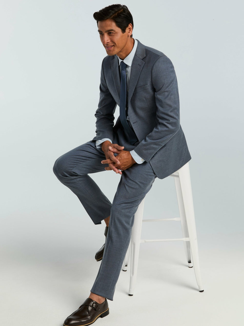Skinny Fit Textured Suit Pant -  Perry Ellis for sale