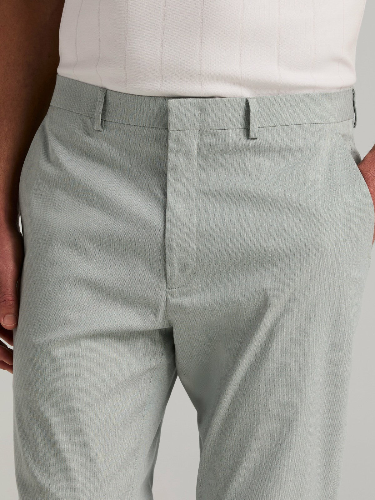 Slim Fit Stretch Flat Front Dress Pant -  Perry Ellis near me