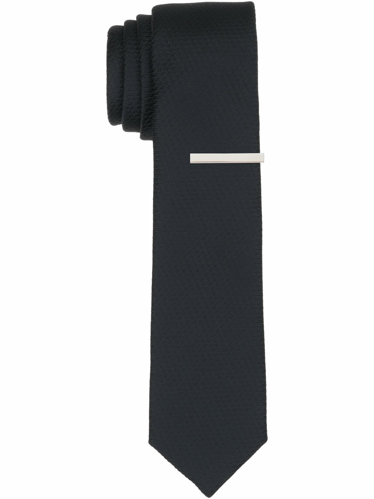 Solid Plain weave Micro Slim Tie -  Perry Ellis on sale