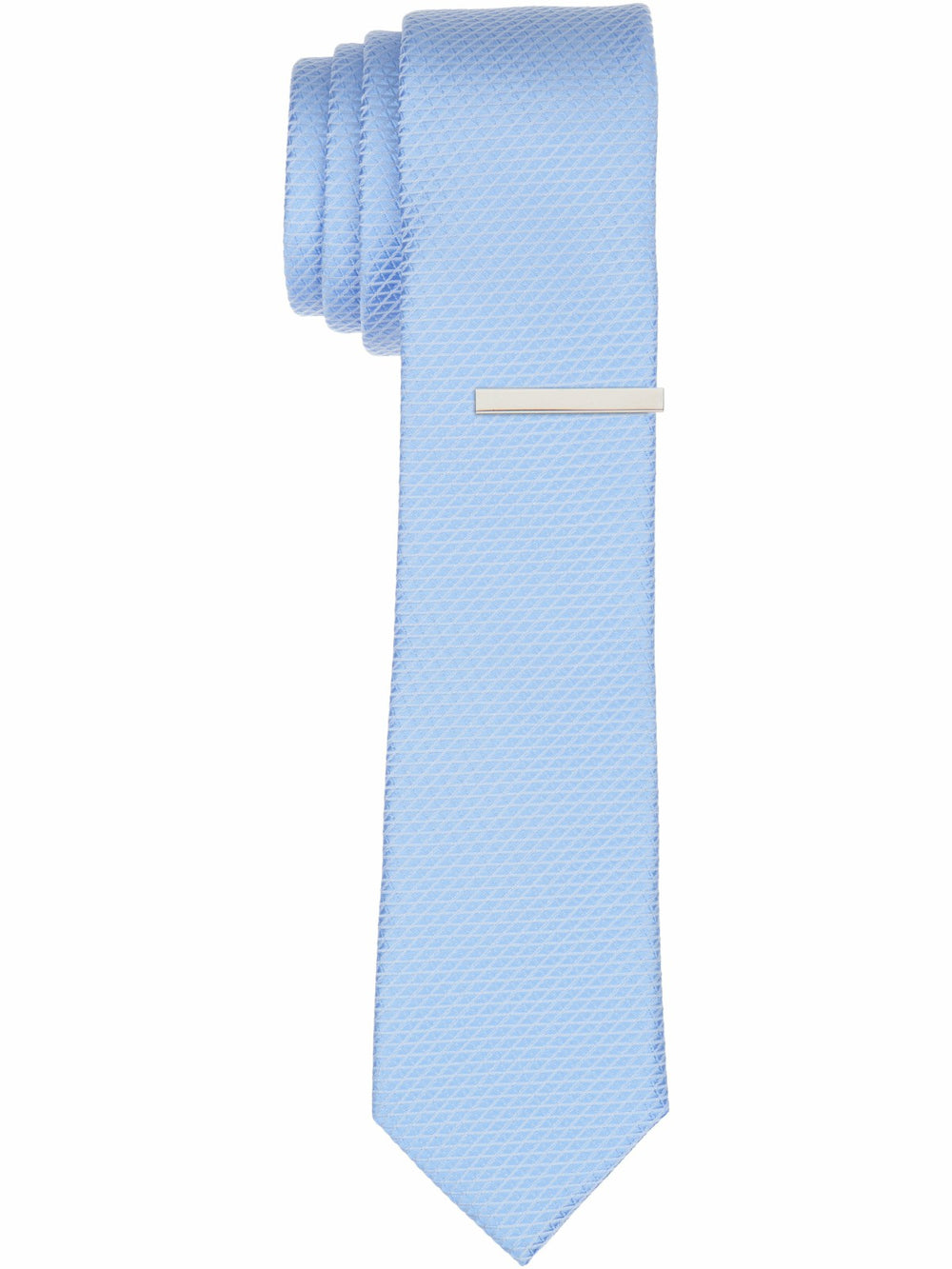 Solid Plain weave Micro Slim Tie -  Perry Ellis on sale