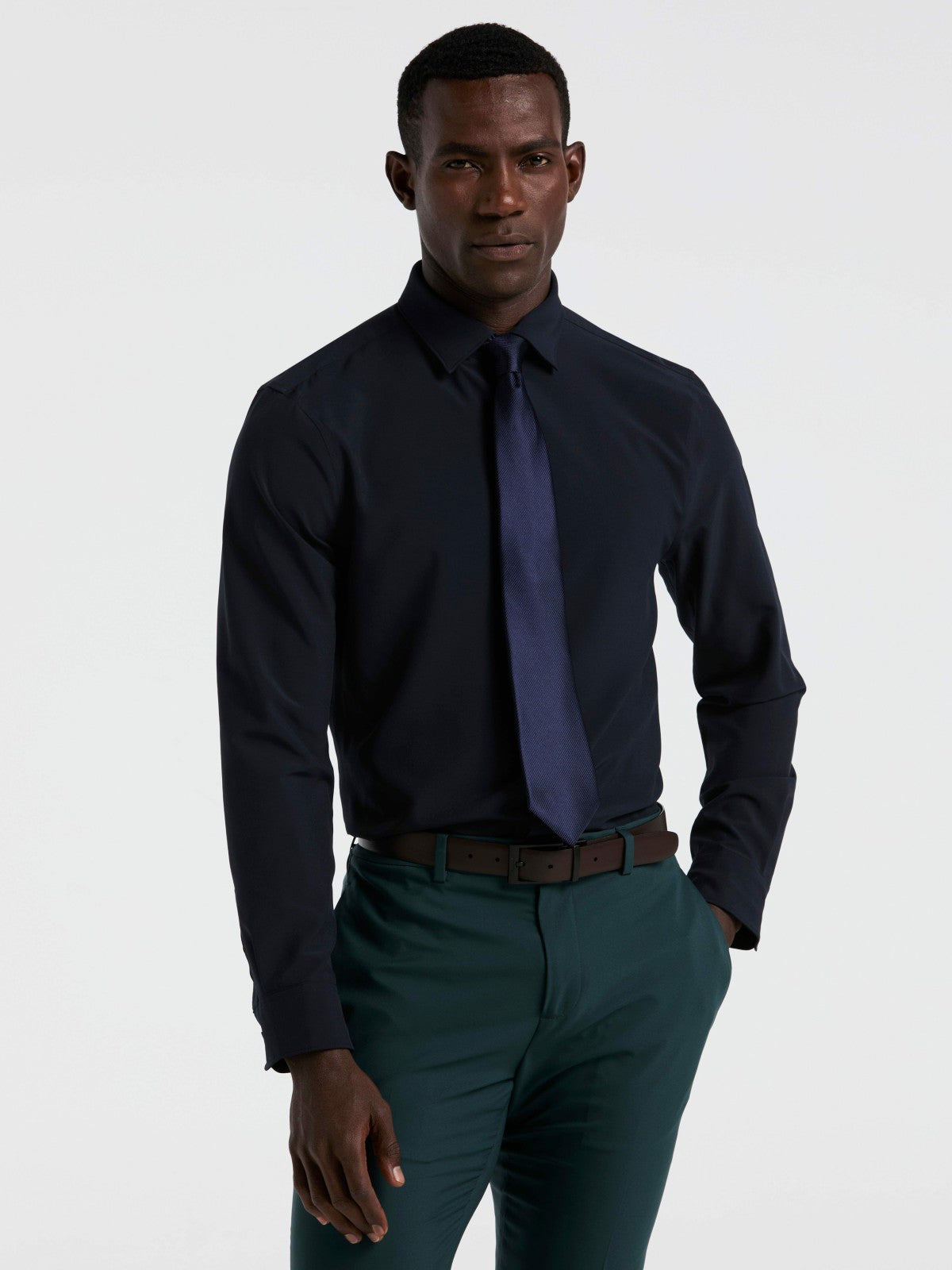 Slim Fit Total Stretch Dress Shirt -  Perry Ellis on sale