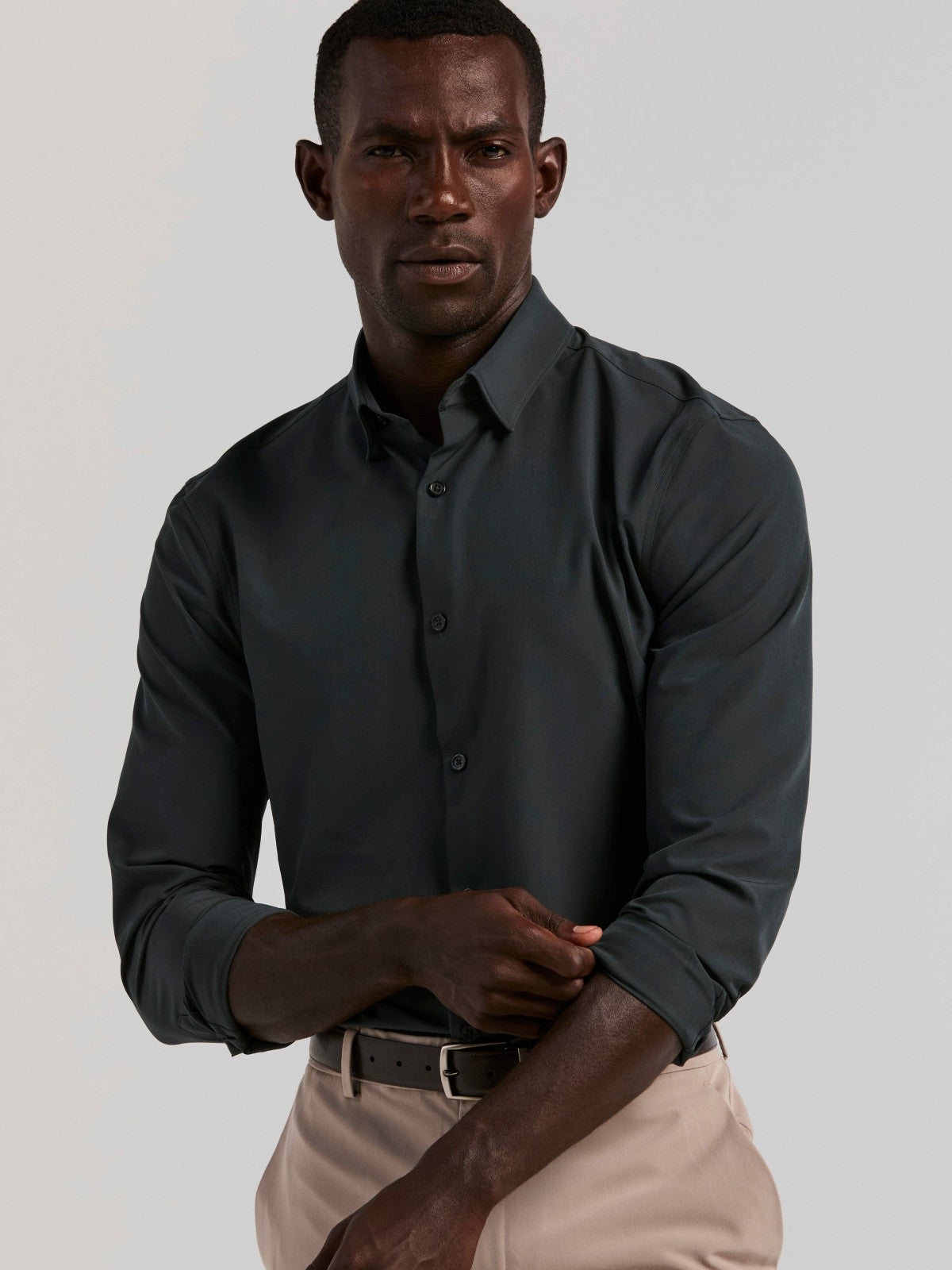 Slim Fit Total Stretch Dress Shirt -  Perry Ellis on sale