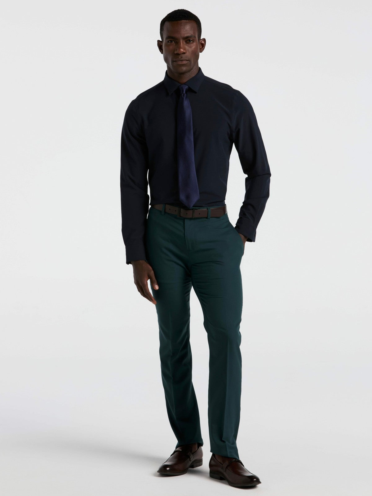 Slim Fit Total Stretch Dress Shirt -  Perry Ellis on sale