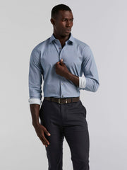 Tile Geo Print Cotton Shirt -  Perry Ellis online