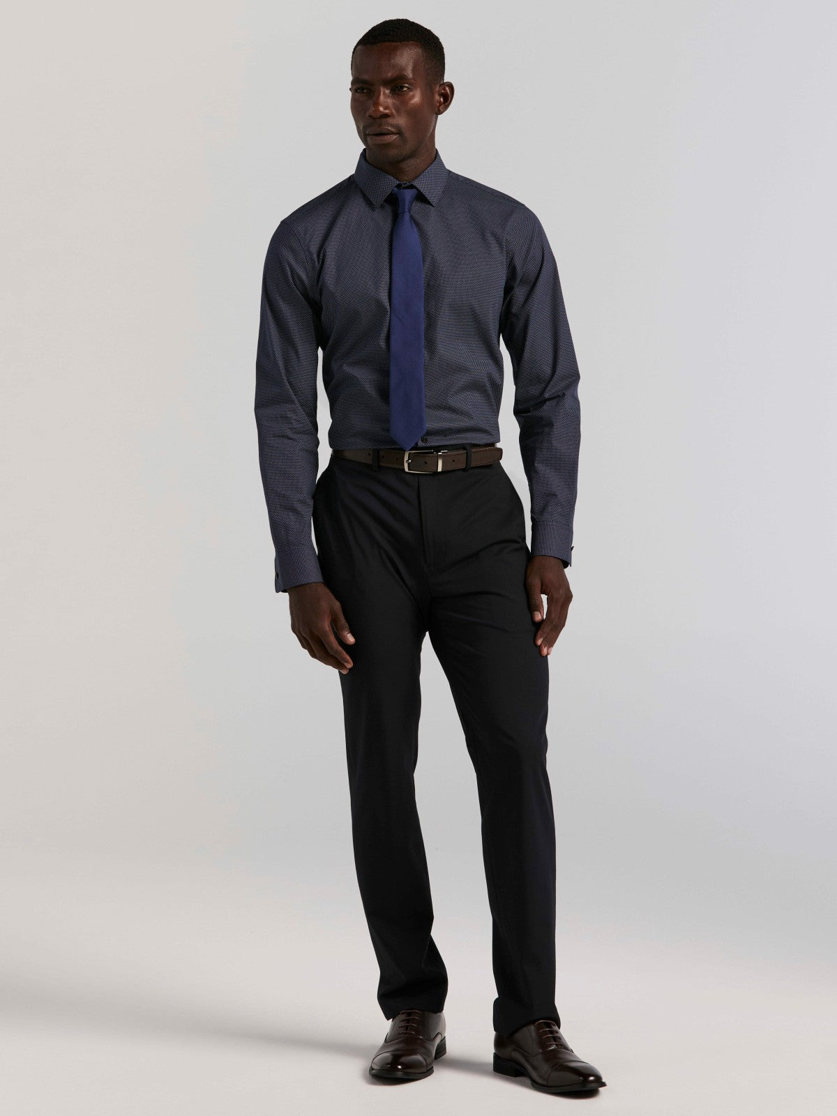 Polka Dot Print Slim Fit Shirt -  Perry Ellis discount