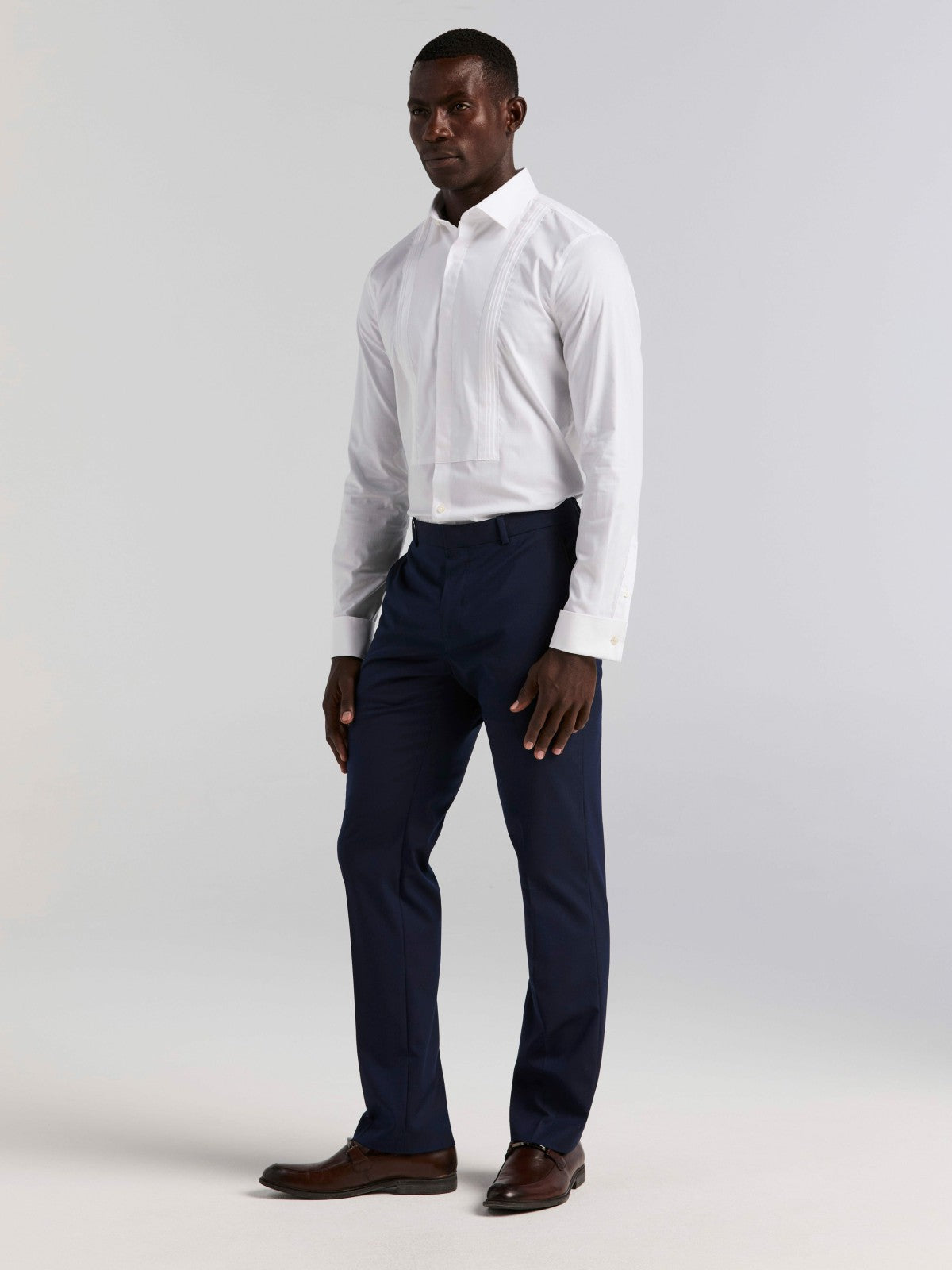 Slim Fit Tuxedo Dress Shirt -  Perry Ellis near me