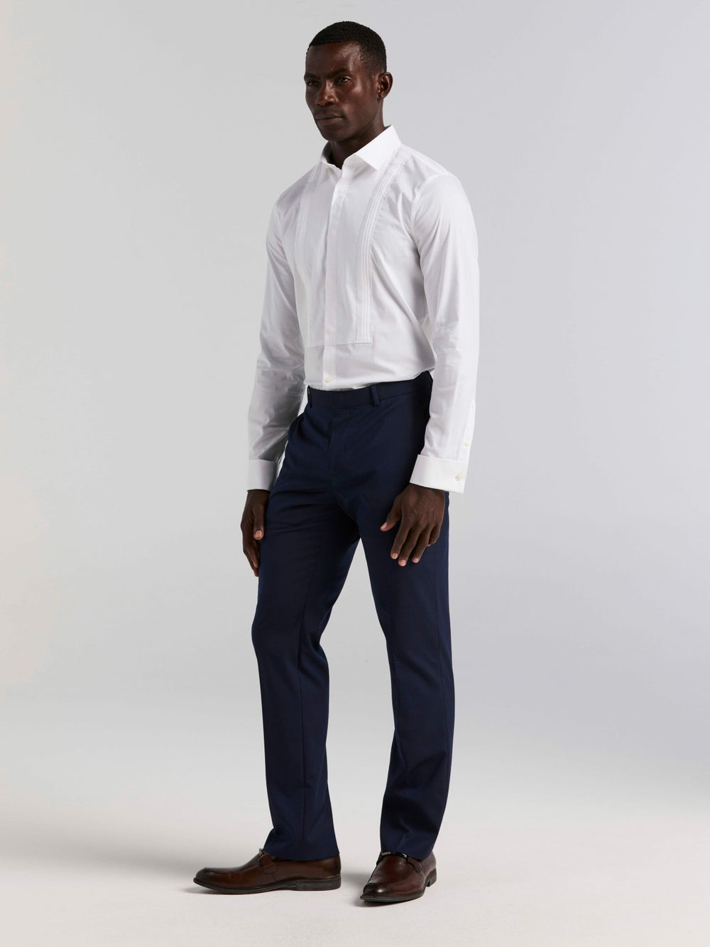 Slim Fit Tuxedo Dress Shirt -  Perry Ellis near me