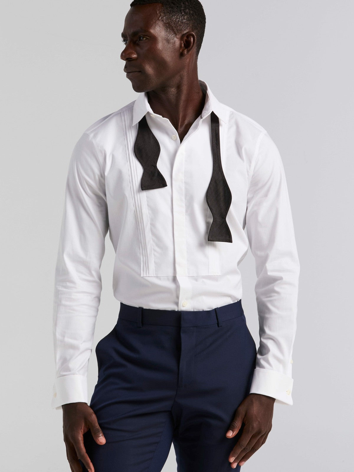 Slim Fit Tuxedo Dress Shirt -  Perry Ellis near me
