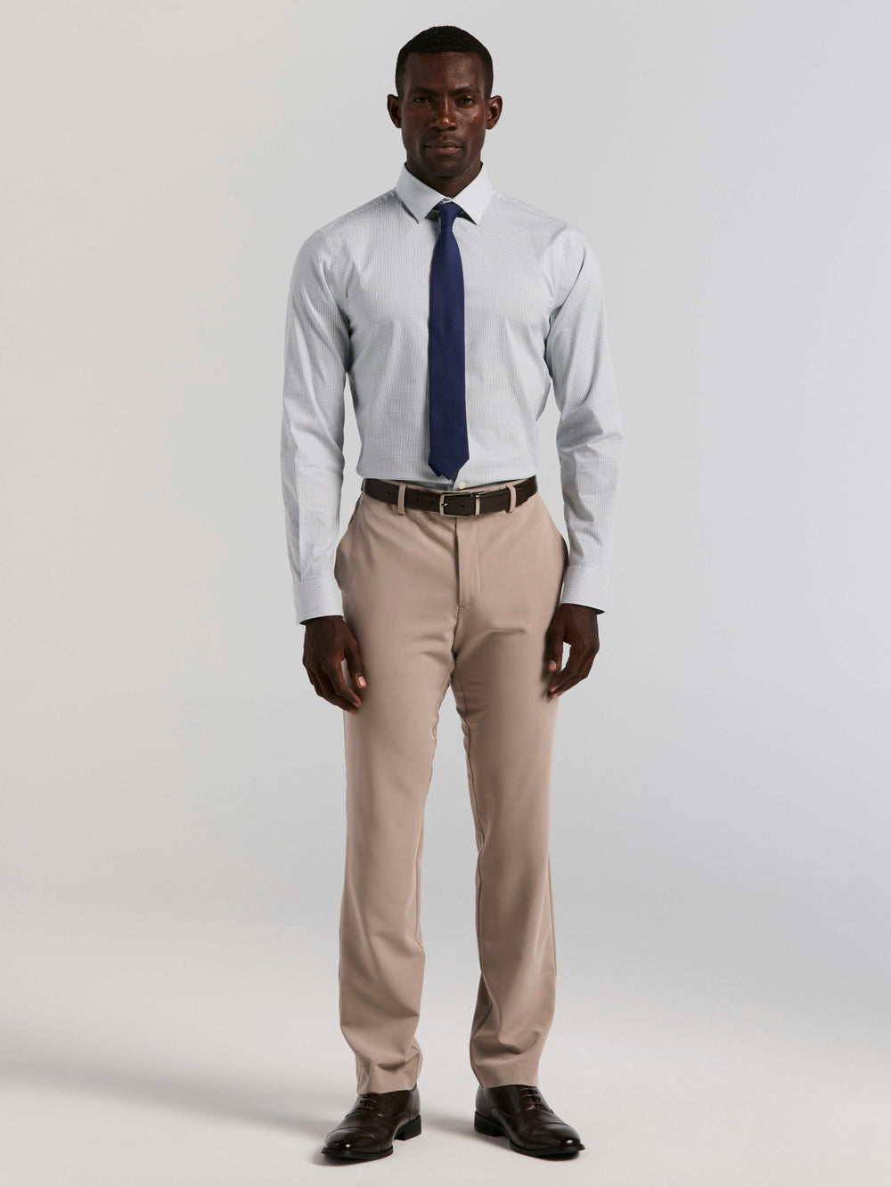 Plaid Slim Fit Poplin Shirt -  Perry Ellis sale
