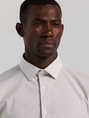 Slim Fit Dot Print Dress Shirt -  Perry Ellis on sale
