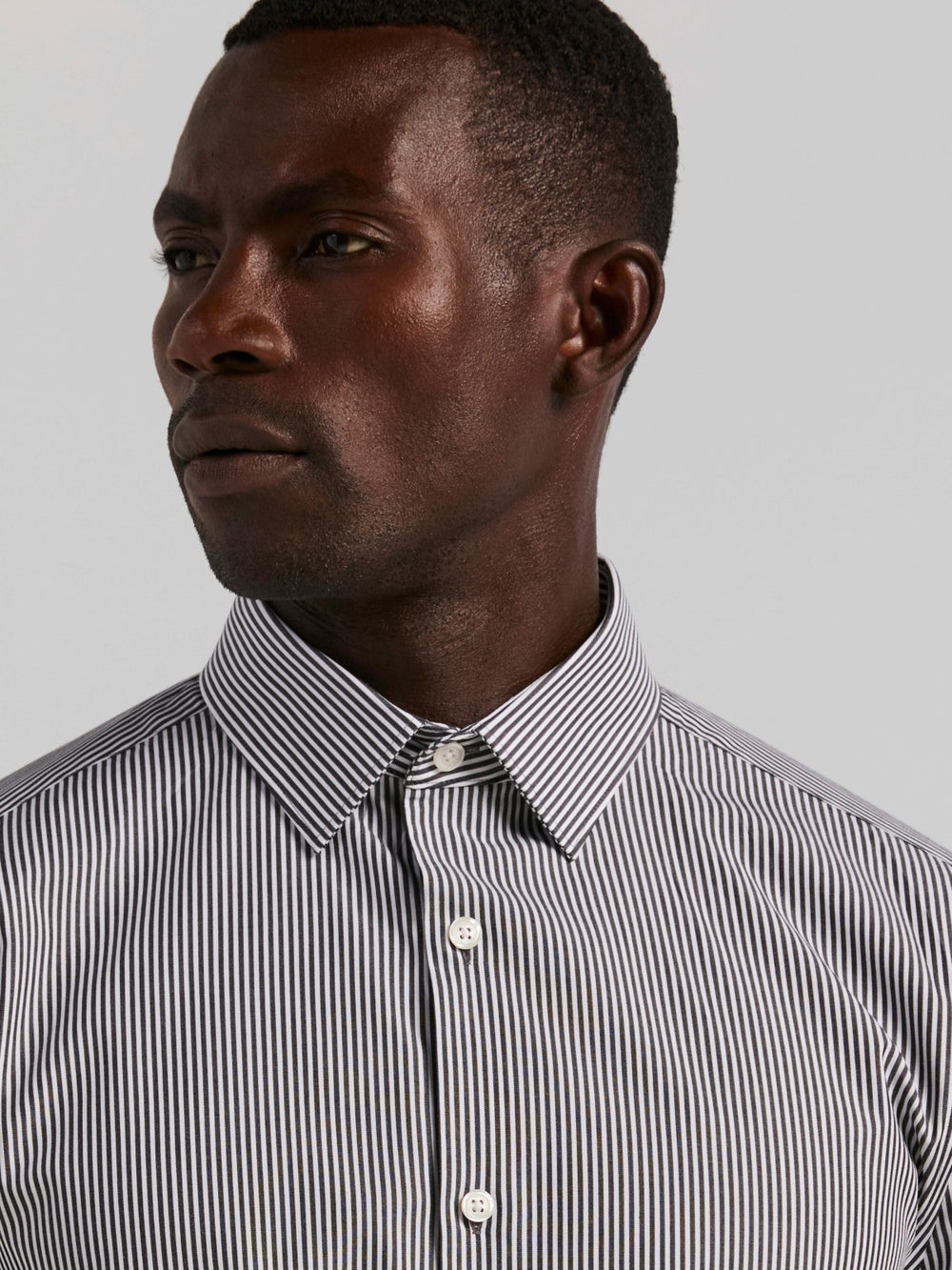 Slim Fit Bengal Stripe Cotton Dress Shirt -  Perry Ellis online