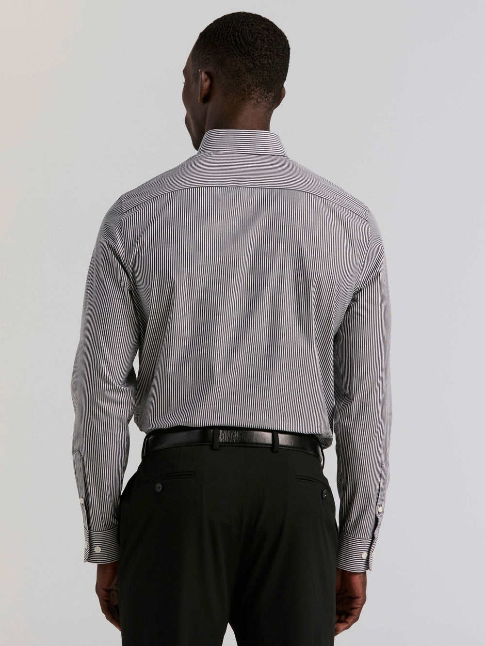 Slim Fit Bengal Stripe Cotton Dress Shirt -  Perry Ellis online