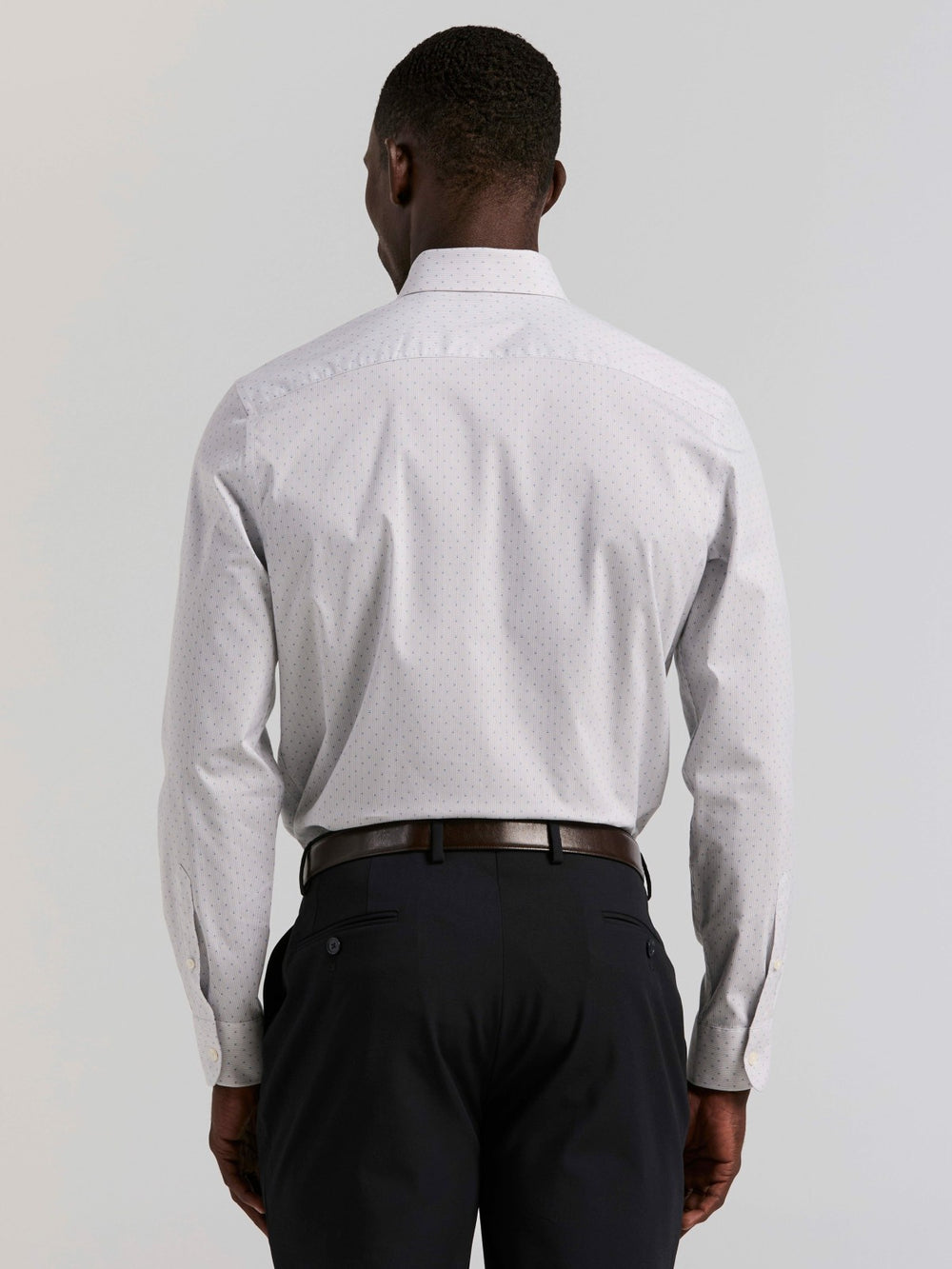 Slim Fit Dot Stripe Dress Shirt -  Perry Ellis near me