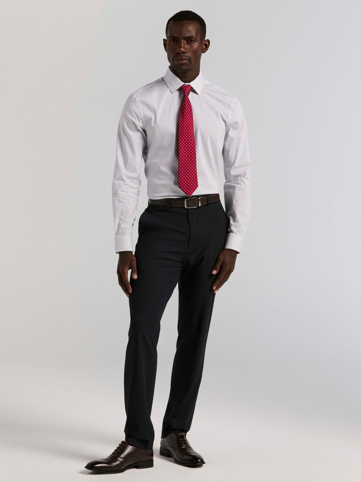 Slim Fit Dot Stripe Dress Shirt -  Perry Ellis near me