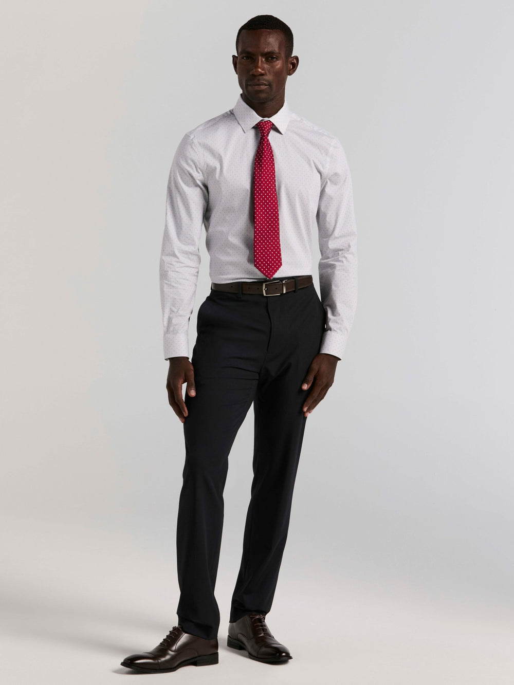 Slim Fit Dot Stripe Dress Shirt -  Perry Ellis near me